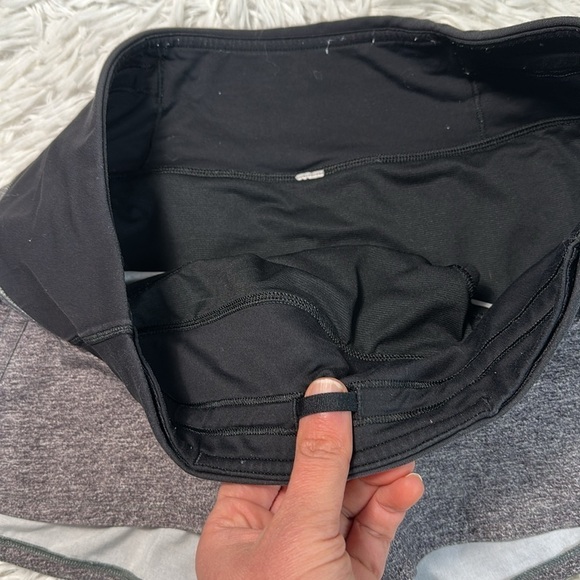 Lululemon Run Times Short II *4" Heather Lux Multi Black / Black - Picture 2 of 7